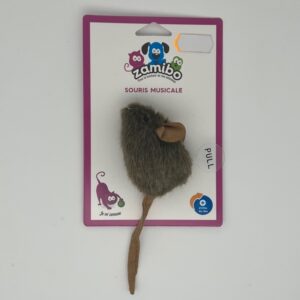 Souris musicale marron 5 x 15 cm