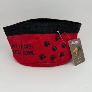 Gamelle souple rouge/noir 16.5 x 9 cm