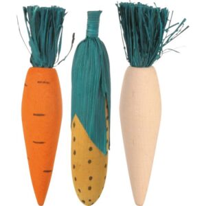 Jouets en bois/paille Ă grignoter
