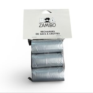 Recharge 60 sacs Ă crottes bleu