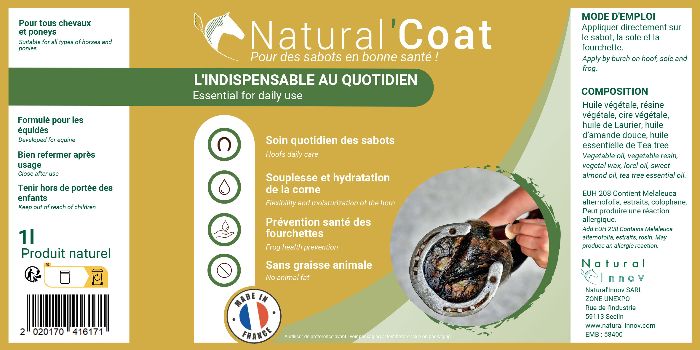 Natural Innov Natural'coat incolore 500ml – Image 2