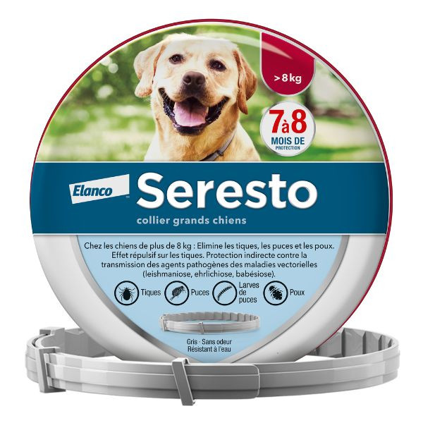 Collier Seresto chien plus de 8kg